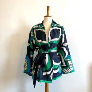 Zara Printed Blouse with Bow